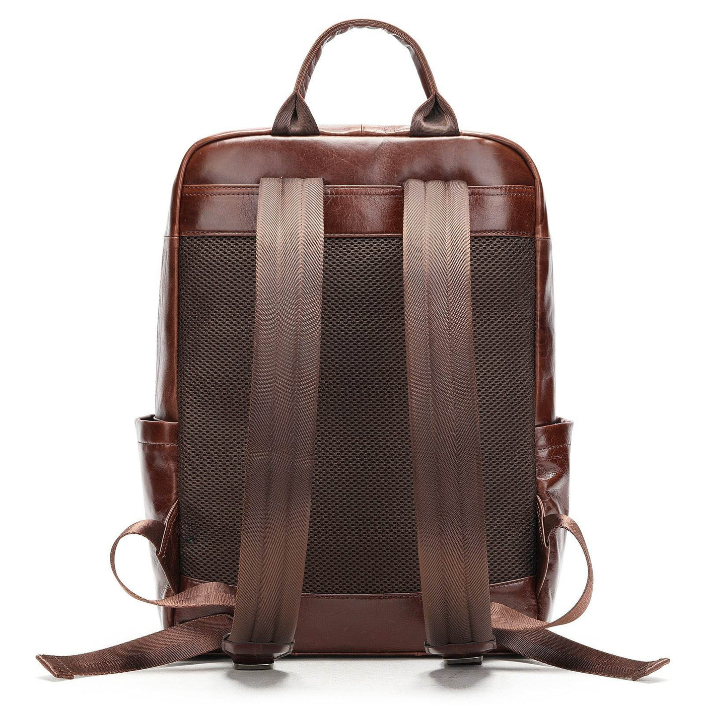 Men’s Genuine Leather Business Backpack – Professional Laptop Bag for Work & Travel - grabzbags.com