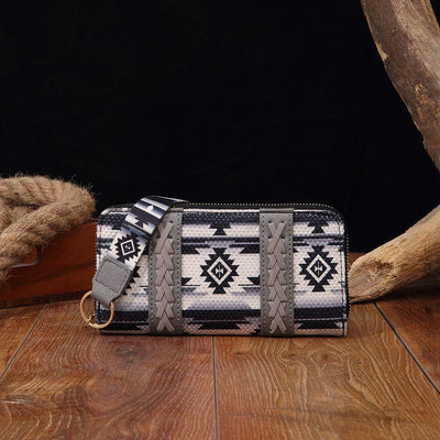 Bohemian Style Women's Wallet – Vintage Cotton & Linen Hand-Carry Card Holder Purse - grabzbags.com