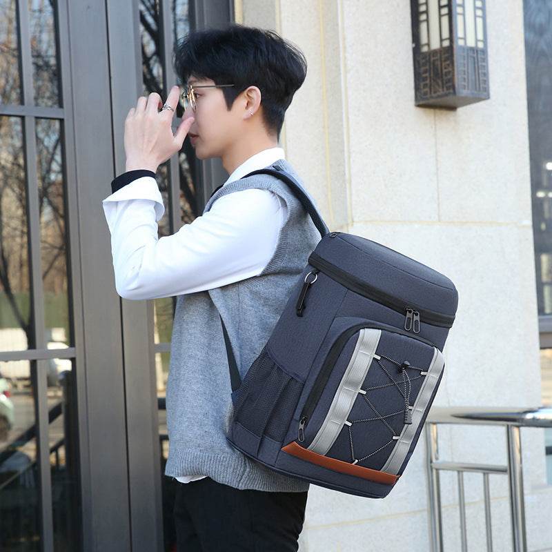 Insulated Picnic Backpack – Large-Capacity Camping Cooler Bag with Aluminum Foil Lining - grabzbags.com