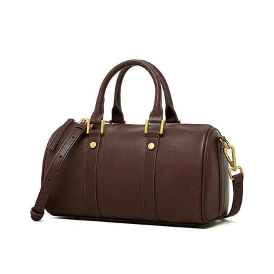Retro Cowhide Leather Crossbody Bag – Portable & Stylish Shoulder Purse - grabzbags.com