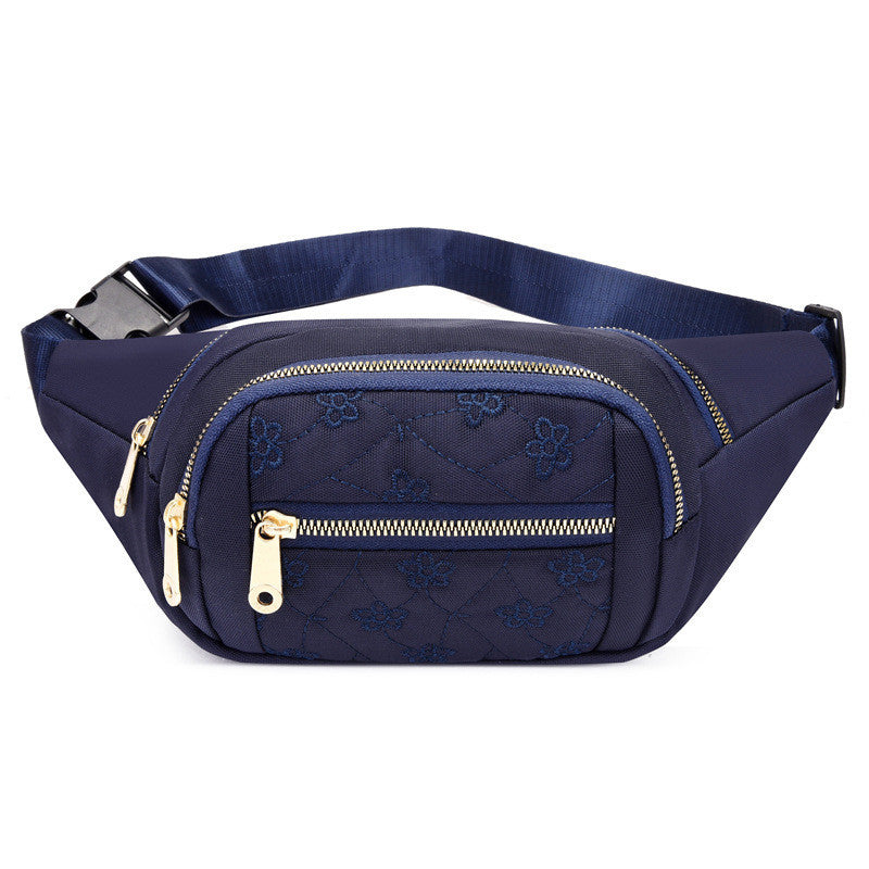 Oxford Cloth Waterproof Waist Bag – Large Capacity Fanny Pack