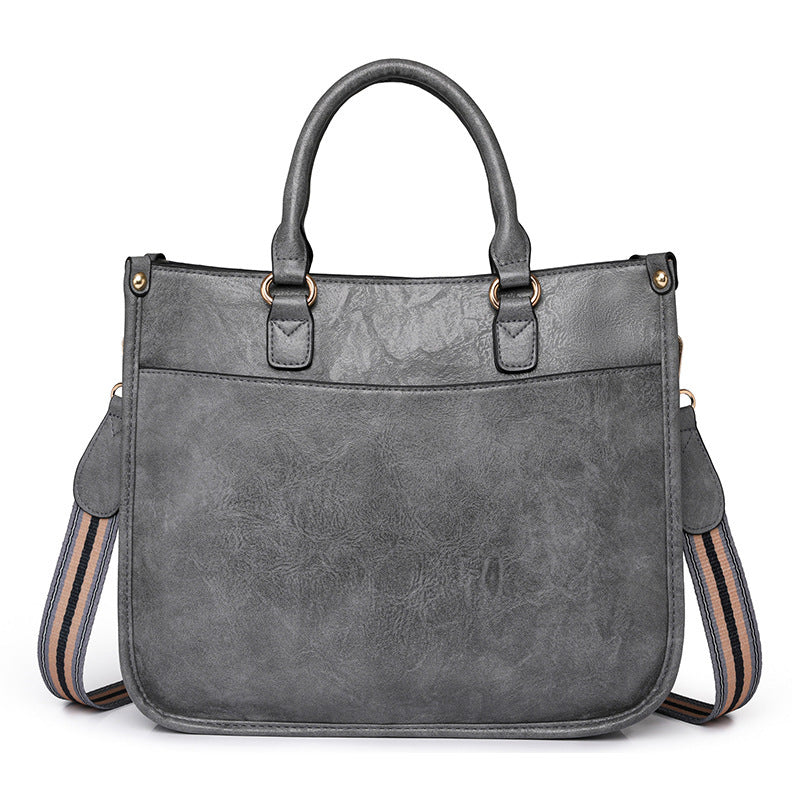 Women’s Retro PU Handbag – Casual Crossbody Briefcase