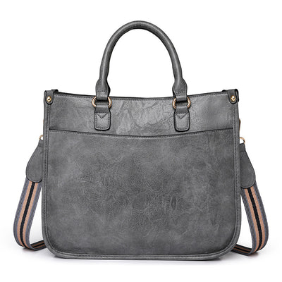 Women’s Retro PU Handbag – Casual Crossbody Briefcase