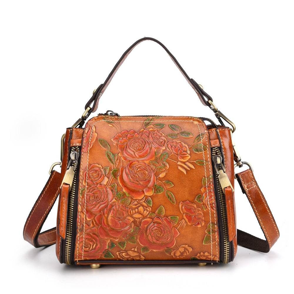 Women’s Genuine Leather Shoulder Bag – European & American Style Handbag - grabzbags.com