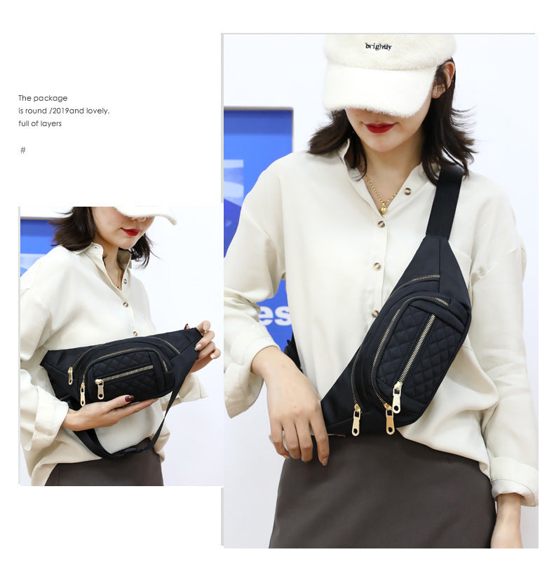 Lightweight nylon women’s crossbody and waist bag with soft design. Stylish, practical, and durable — perfect for travel, shopping, or daily wear.