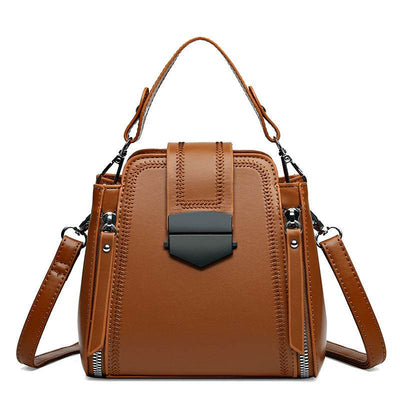 Elegant Women’s Soft Leather Mini Handbag – Textured & Stylish Purse - grabzbags.com