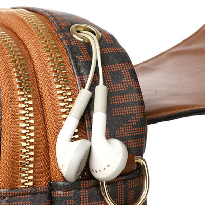 Soft Leather Retro Mini Crossbody Bag – Vintage Printed Shoulder Purse for Women - grabzbags.com