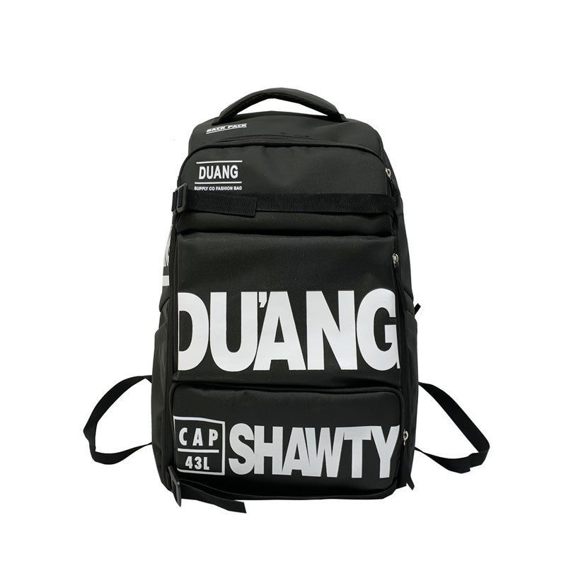 Stylish large-capacity men’s travel backpack with Oxford cloth design. Hand-held, multifunctional, durable, and perfect for school, work, or weekend trips.