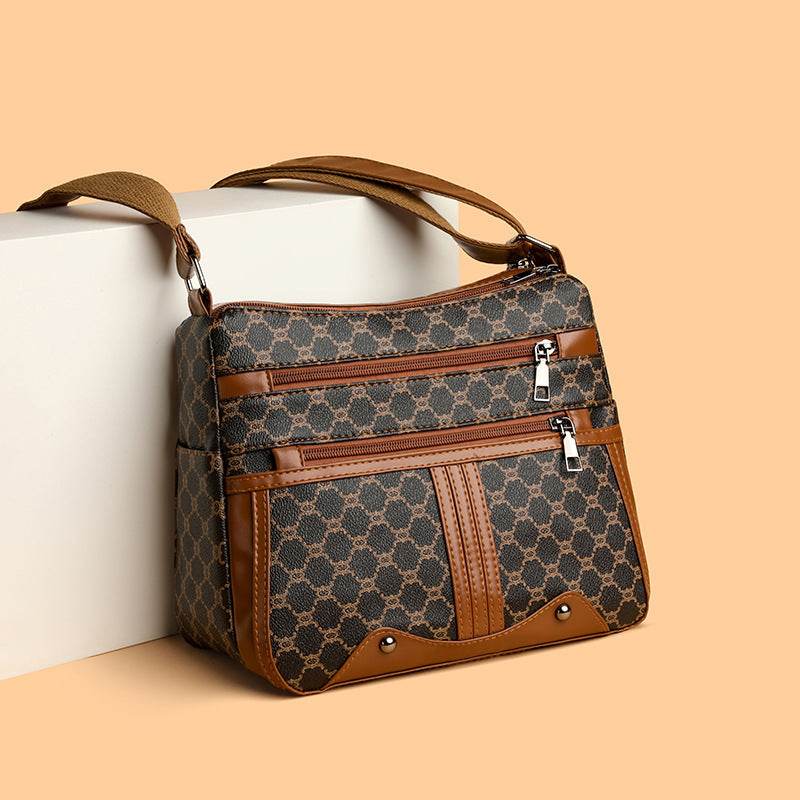 Women’s Large-Capacity Tote Bag – Stylish Stitching Pattern Shoulder Handbag - grabzbags.com