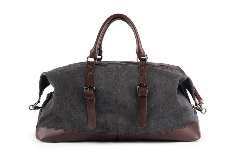 Men’s Retro Canvas Travel Tote – Large Capacity Shoulder Bag for Short Trips - grabzbags.com
