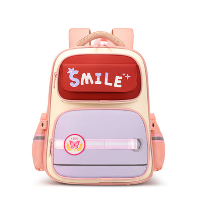 Children’s Cartoon Letter Schoolbag – British Style Oxford Backpack