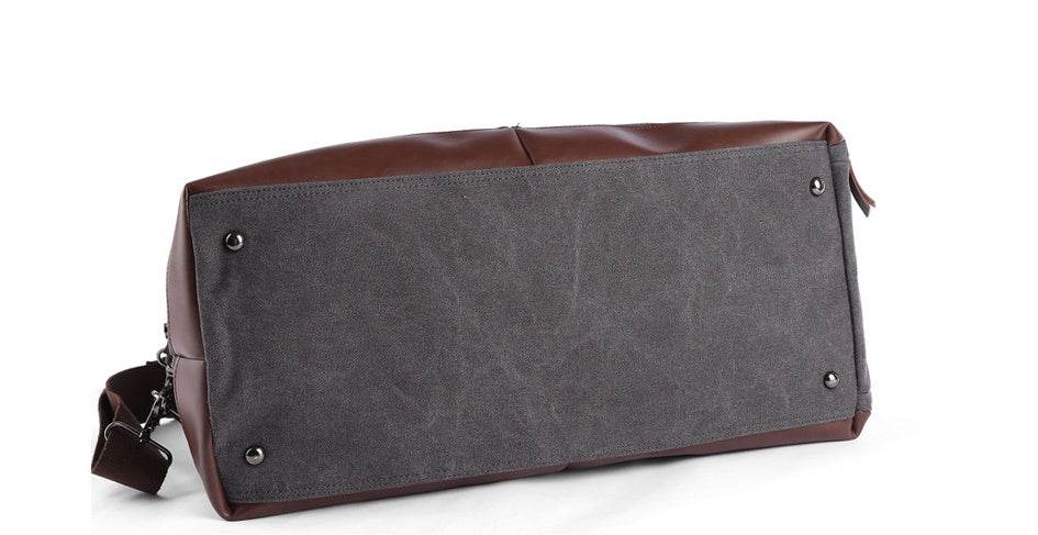 Men’s Retro Canvas Travel Tote – Large Capacity Shoulder Bag for Short Trips - grabzbags.com