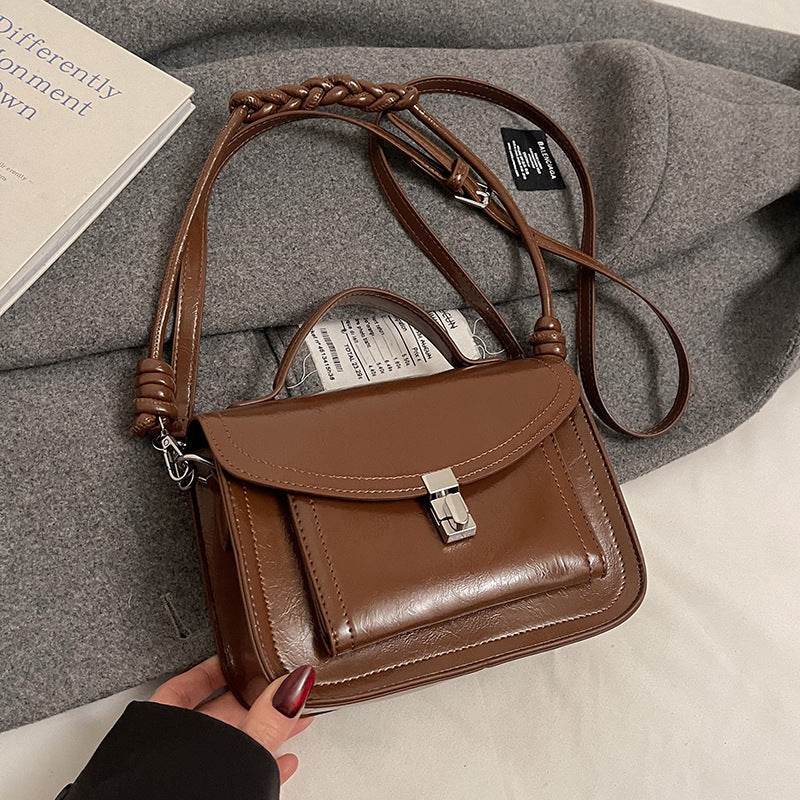 Women’s Retro Small Square Shoulder Bag – Casual & Portable Messenger Handbag - grabzbags.com