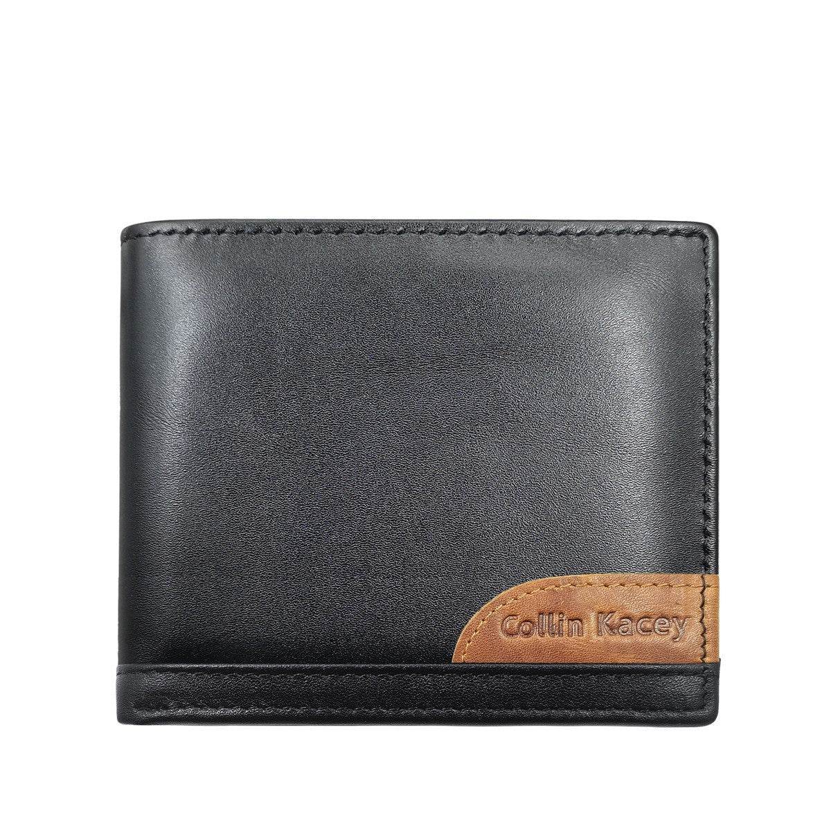 Men’s Short Cowhide Wallet – Stylish & Fashionable Genuine Leather Wallet - grabzbags.com