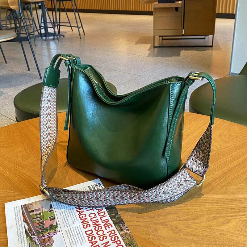 Women’s Large-Capacity Leather Messenger Bag – Stylish Shoulder Crossbody - grabzbags.com