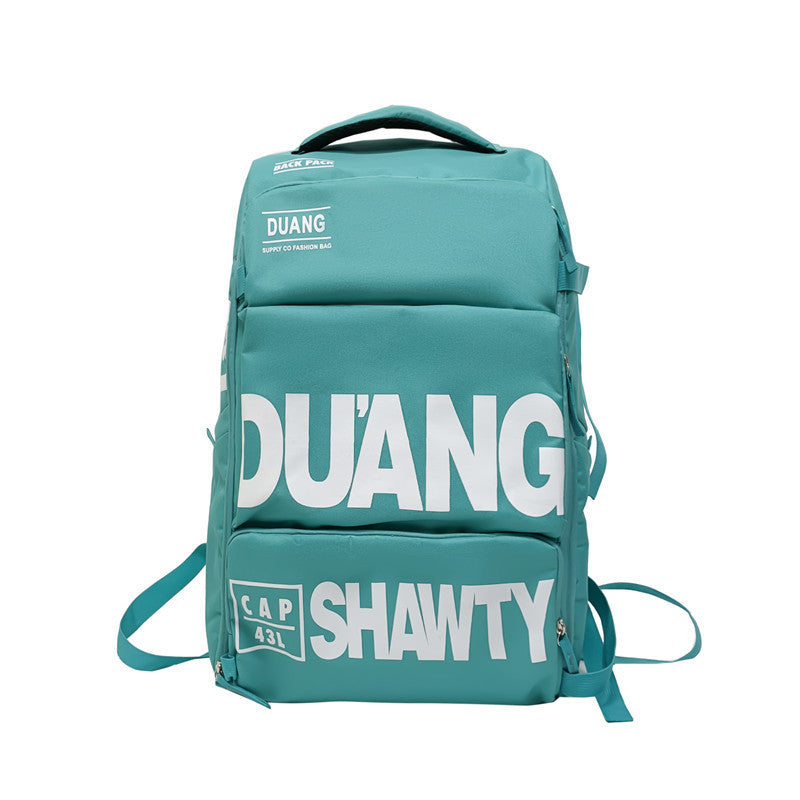 Stylish large-capacity men’s travel backpack with Oxford cloth design. Hand-held, multifunctional, durable, and perfect for school, work, or weekend trips.