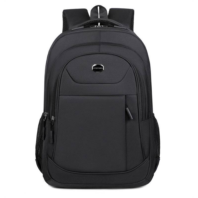 College Student Laptop Backpack – Simple Business Style Schoolbag with Multi-Layer Storage - grabzbags.com
