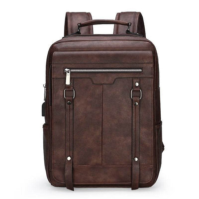 Men’s Casual School Backpack – Simple Student Bag for High School & Junior High - grabzbags.com