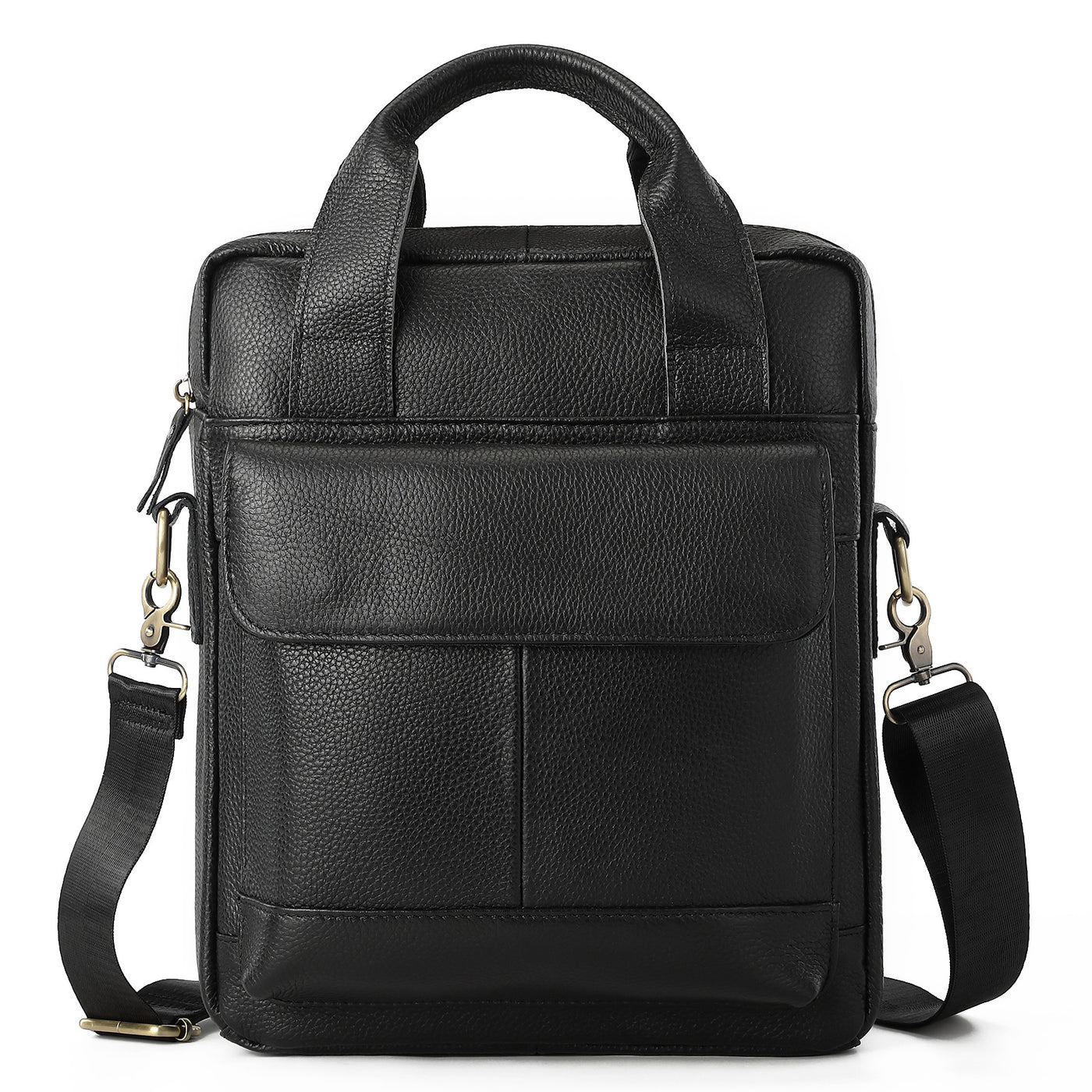 Men’s Retro Leather Briefcase – Genuine Cowhide Business Handbag