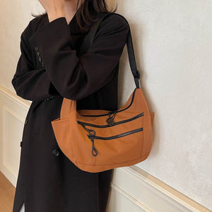 Women’s Lightweight Dumpling Shoulder Bag – Trendy Crossbody Purse - grabzbags.com