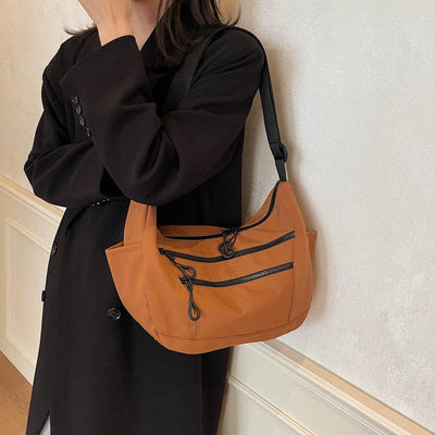Women’s Lightweight Dumpling Shoulder Bag – Trendy Crossbody Purse - grabzbags.com