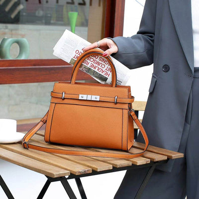 Premium Genuine Leather Small Square Shoulder Bag – All-Match Women’s Crossbody - grabzbags.com
