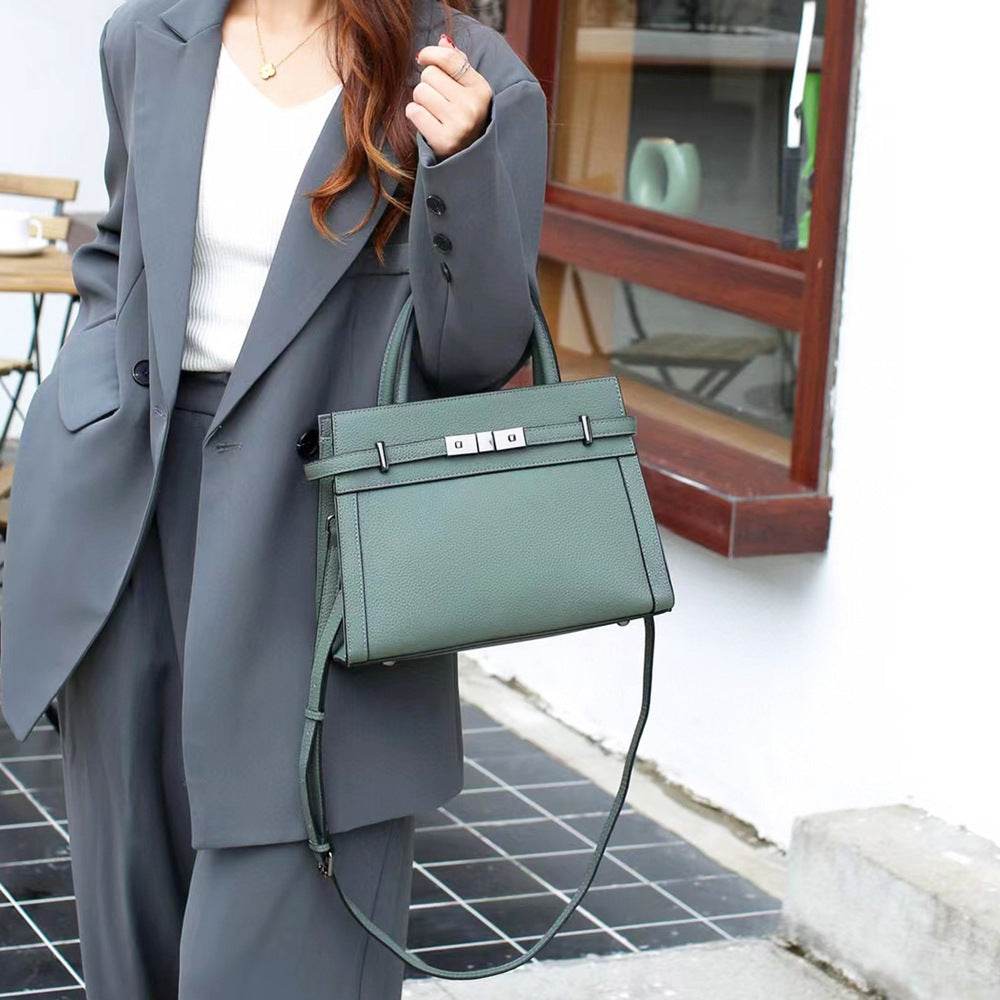 Premium Genuine Leather Small Square Shoulder Bag – All-Match Women’s Crossbody - grabzbags.com
