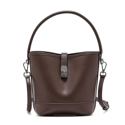 Women's Bucket Bag – High-Quality Cowhide Shoulder Handbag for Everyday Fashion - grabzbags.com