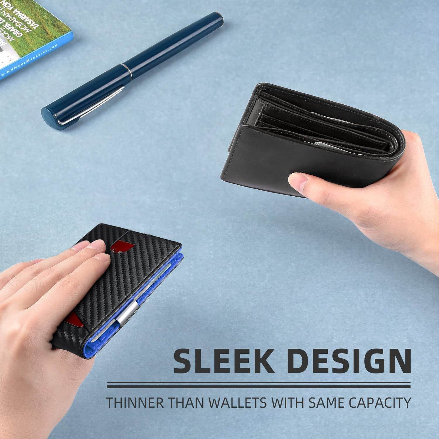 Men’s Anti-Theft Card Holder – Inner & Outer Leather RFID-Blocking Wallet - grabzbags.com