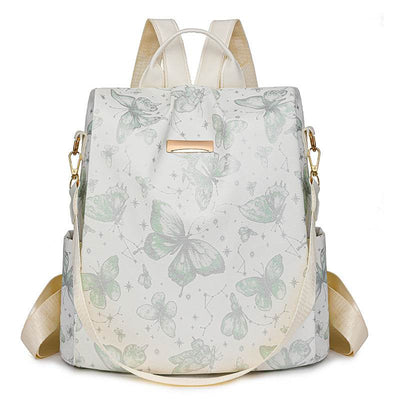 Butterfly Print Shoulder Backpack – Large Capacity Fashion Bag for Women & Girls - grabzbags.com