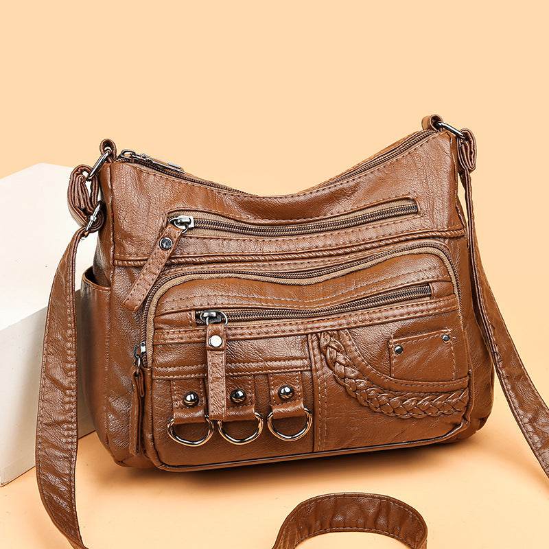 Women’s Fashion Casual Soft Leather Bag – Stylish & Comfortable Everyday Handbag - grabzbags.com