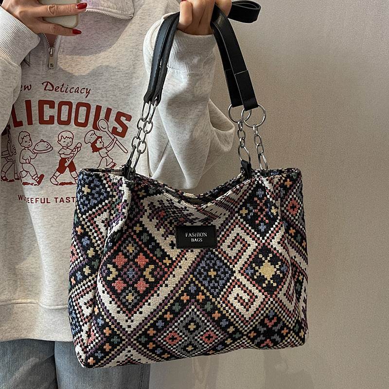 All-Match One-Shoulder Tote Bag – Stylish & Practical for School and Everyday Use - grabzbags.com