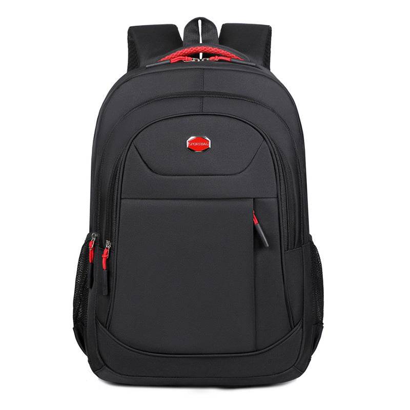 College Student Laptop Backpack – Simple Business Style Schoolbag with Multi-Layer Storage - grabzbags.com