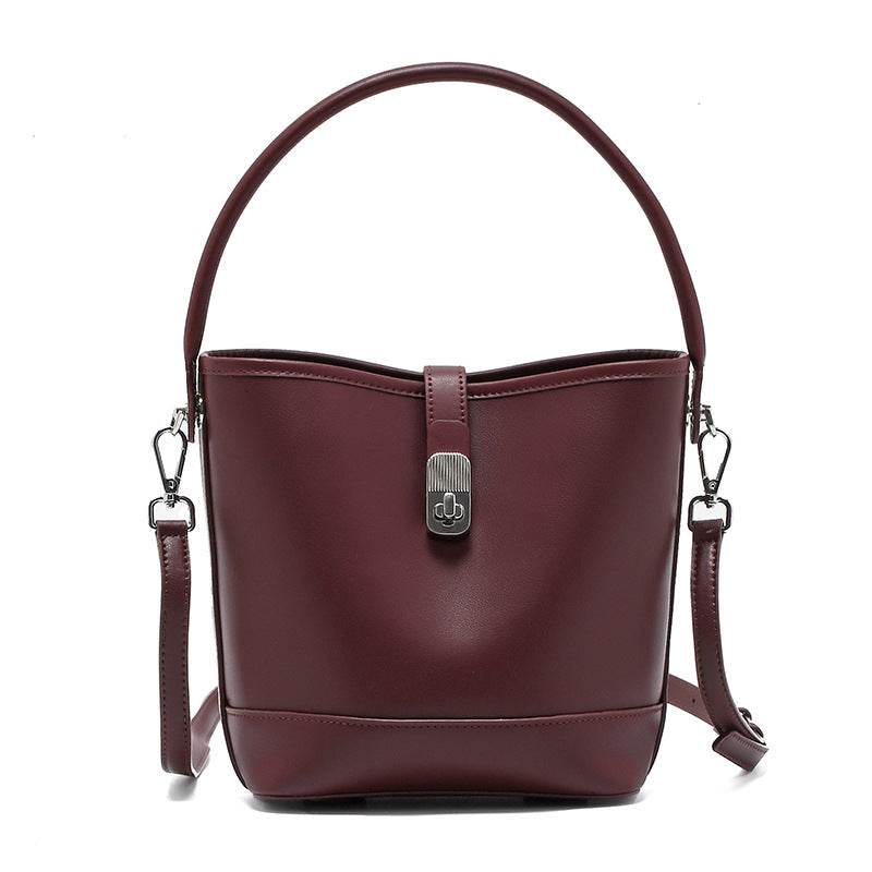 Women's Bucket Bag – High-Quality Cowhide Shoulder Handbag for Everyday Fashion - grabzbags.com