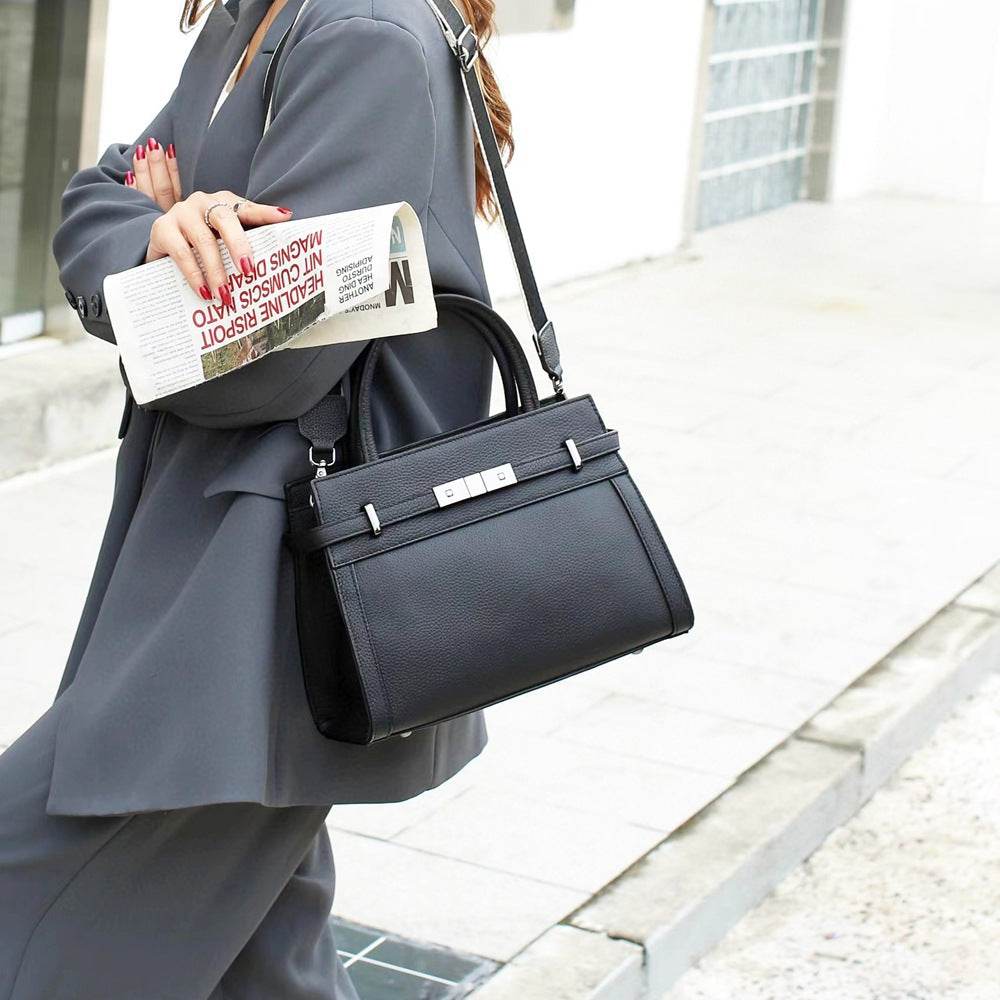 Premium Genuine Leather Small Square Shoulder Bag – All-Match Women’s Crossbody - grabzbags.com