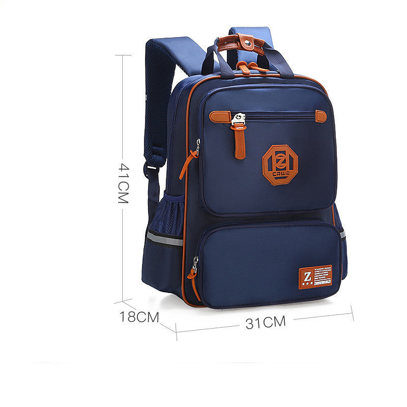 Student Fashion Casual Schoolbag – Solid Color Waterproof Nylon Backpack, Lightweight & Wear-Resistant