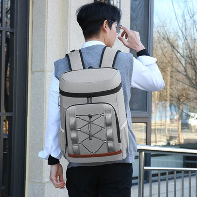 Insulated Picnic Backpack – Large-Capacity Camping Cooler Bag with Aluminum Foil Lining - grabzbags.com