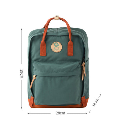 New Style Unisex Backpack – Japanese & Korean Fashion Laptop Bag, Water-Repellent Polyester Backpack with 15-Inch Compartment