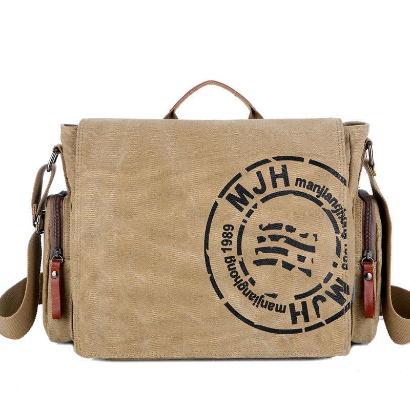 Canvas Laptop Messenger Bag – Men’s Shoulder Briefcase Computer Bag