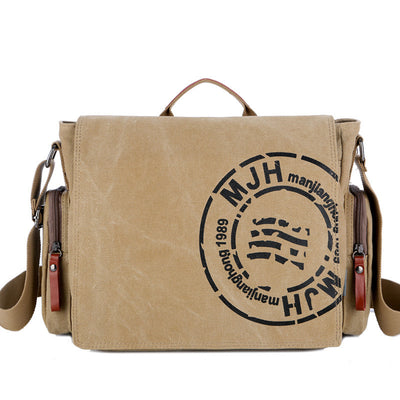 Canvas Laptop Messenger Bag – Men’s Shoulder Briefcase Computer Bag