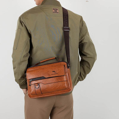 New Men’s Horizontal Shoulder Bag – Stylish Casual Handbag - grabzbags.com