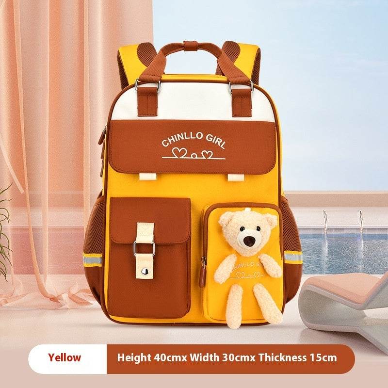 Lightweight Breathable Schoolbag for Primary Students – Multi-Pocket & Stylish Design - grabzbags.com