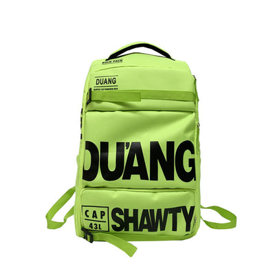 Stylish large-capacity men’s travel backpack with Oxford cloth design. Hand-held, multifunctional, durable, and perfect for school, work, or weekend trips.