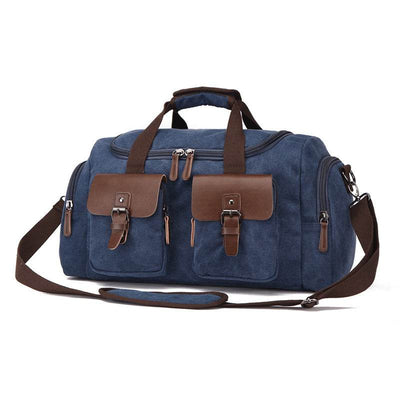 European-American Style Canvas Travel Bag – Portable Weekender Duffel - grabzbags.com