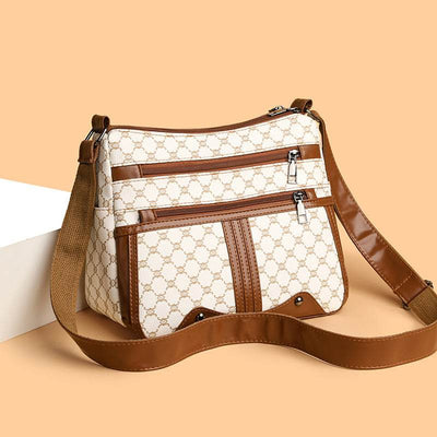 Women’s Large-Capacity Tote Bag – Stylish Stitching Pattern Shoulder Handbag - grabzbags.com