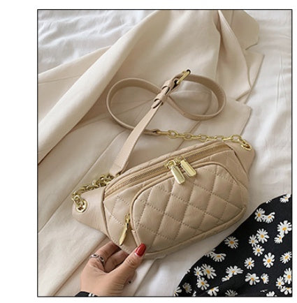 Korean Style Rhombus Chain Shoulder Bag – Fashion PU Crossbody