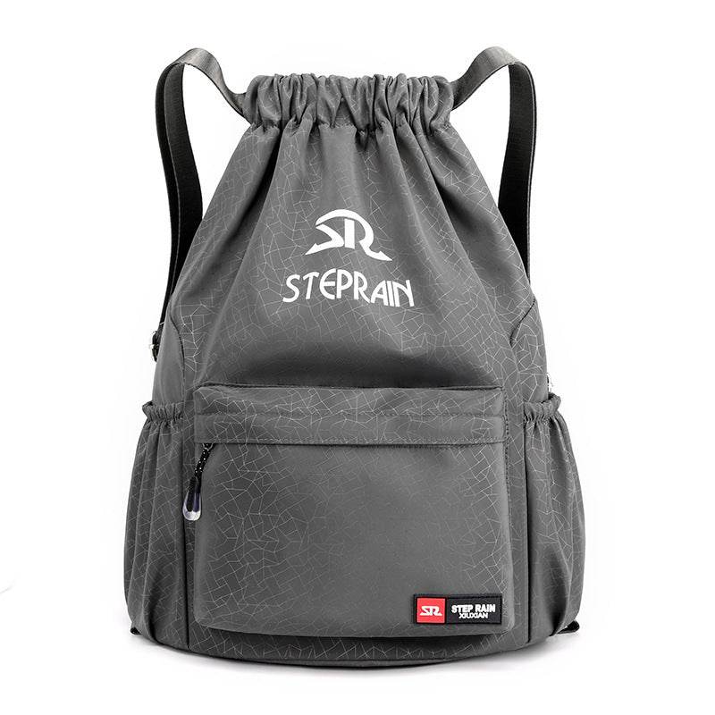 Solid Color Lightweight Drawstring Backpack – Simple Double-Shoulder Design - grabzbags.com