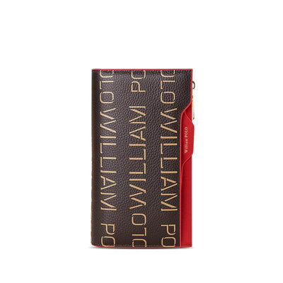 Women's Leather Wallet – Premium First Layer Cowhide Long Bifold Purse with Card Holder - grabzbags.com
