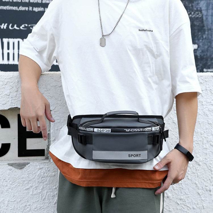 Men’s Reflective Waist Bag – Crossbody Pack for Travel, Running, Hiking & Cycling - grabzbags.com