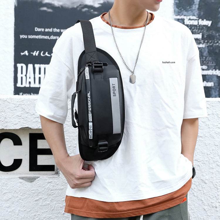 Men’s Reflective Waist Bag – Crossbody Pack for Travel, Running, Hiking & Cycling - grabzbags.com